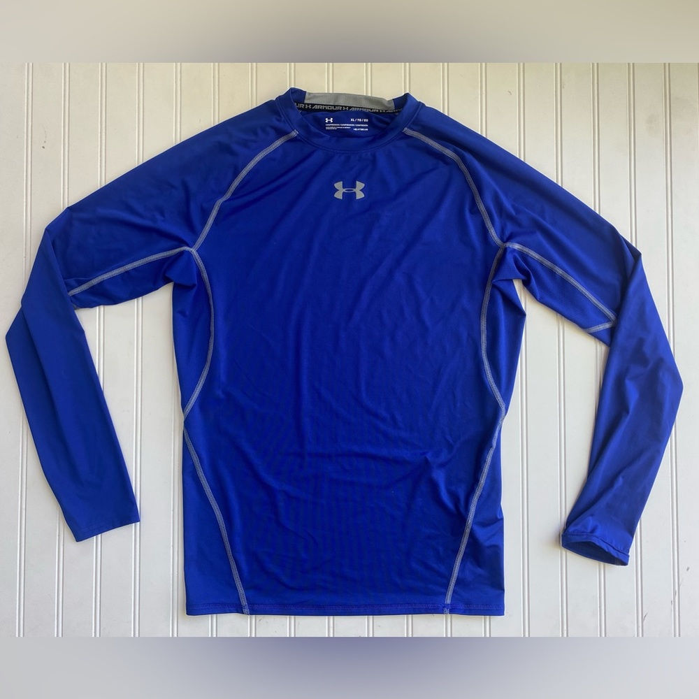 Under Armour Blue Compression Long Sleeve Shirt Men’s XL